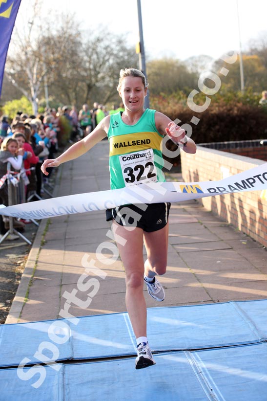 Danielle Hodgkinson (Wallsend Harriers) wins the Brampton to Carlisle 10 mile.